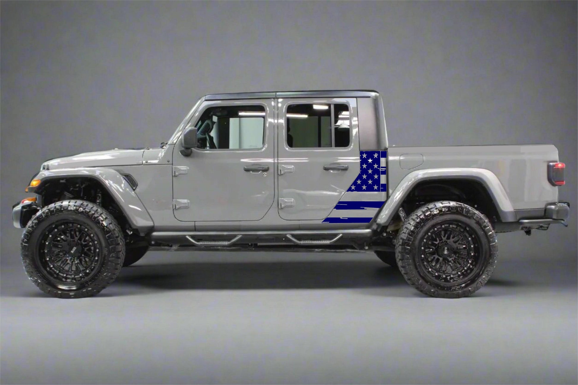 Distressed American Flag Decal for Jeep Gladiator Quarter Panel
