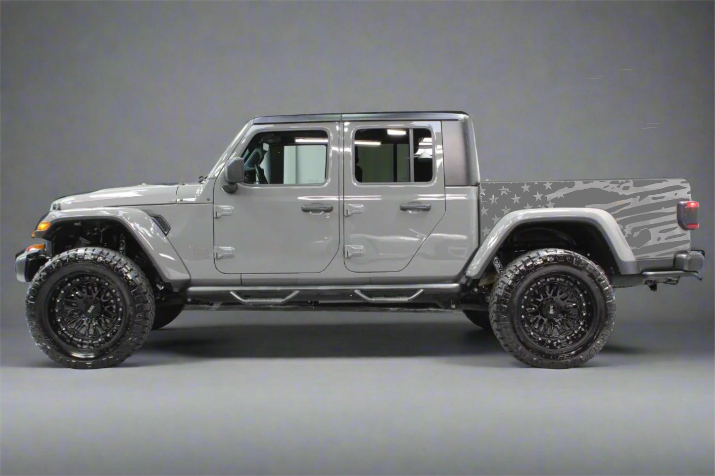 Distressed American Flag Jeep Gladiator Sides Decal