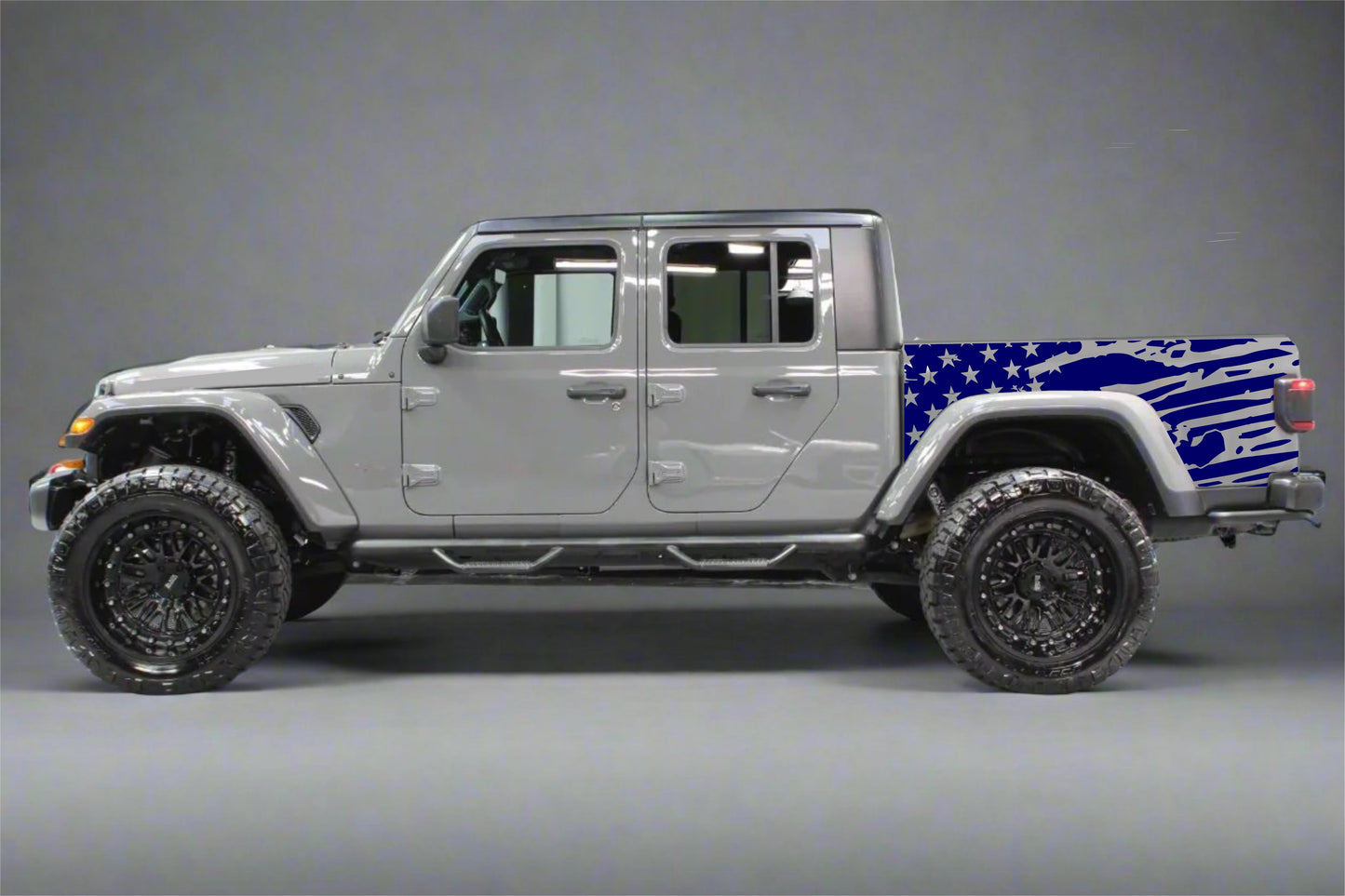 Distressed American Flag Jeep Gladiator Sides Decal