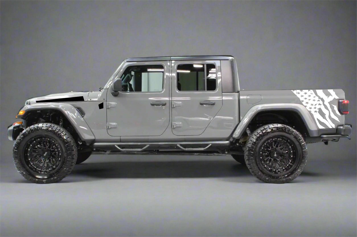 Distressed American Flag Decal for Jeep Gladiator Truck Bed