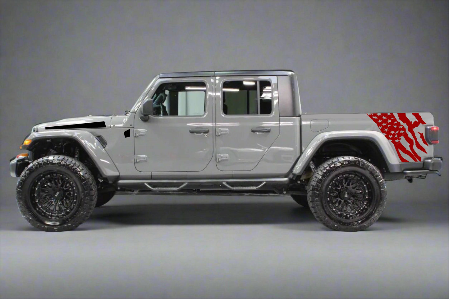 Distressed American Flag Decal for Jeep Gladiator Truck Bed