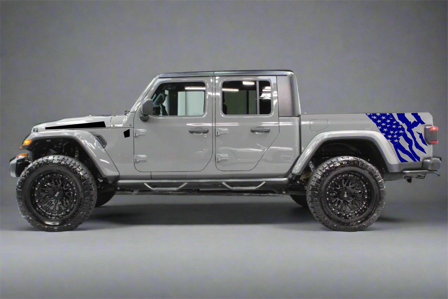 Distressed American Flag Decal for Jeep Gladiator Truck Bed