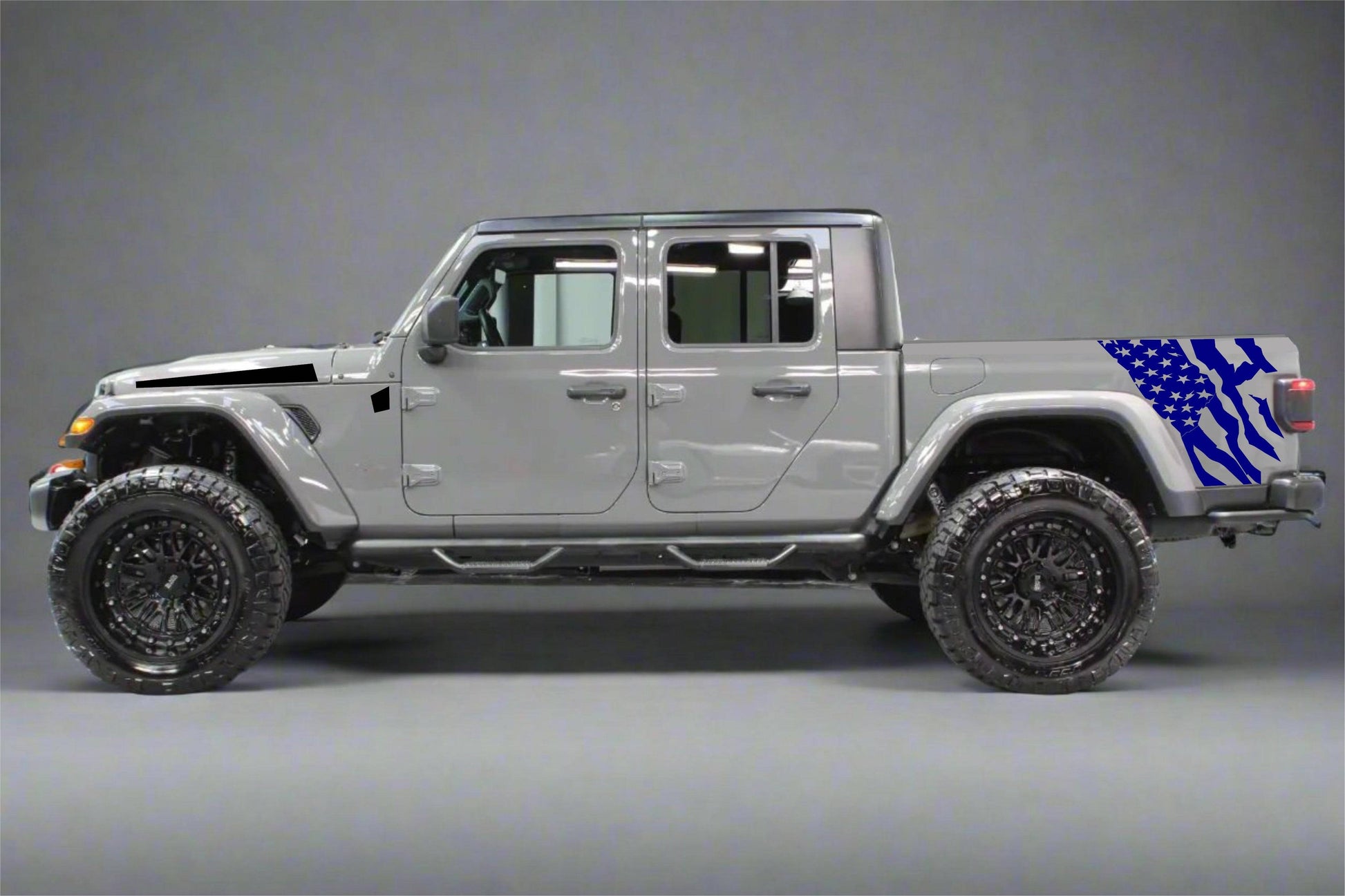 Distressed American Flag Decal for Jeep Gladiator Truck Bed