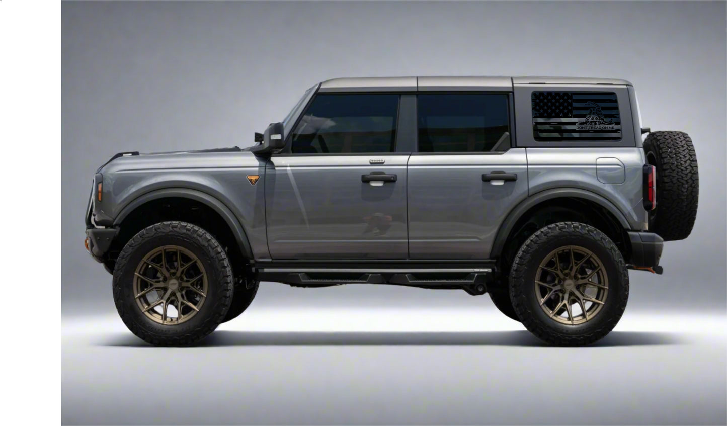 Don't Tread on Me | American Flag Decals for Ford Bronco 4-Door