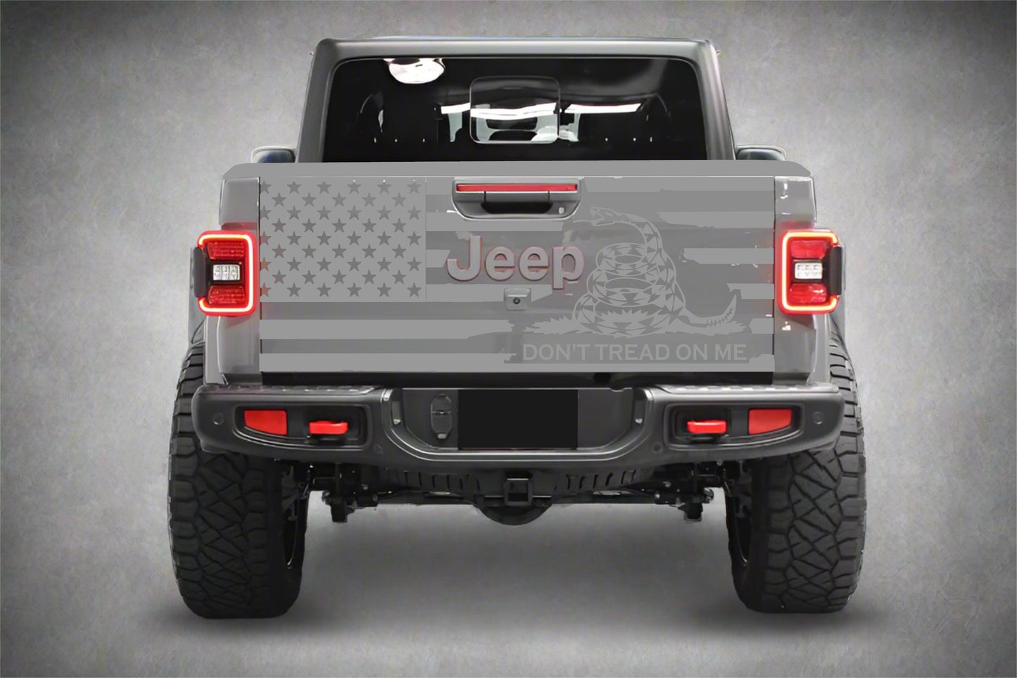 Don't Tread on Me American Flag Jeep Gladiator Tailgate Decal