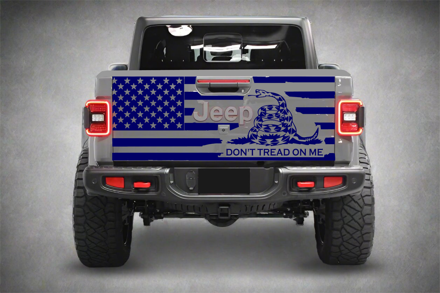 Don't Tread on Me American Flag Jeep Gladiator Tailgate Decal