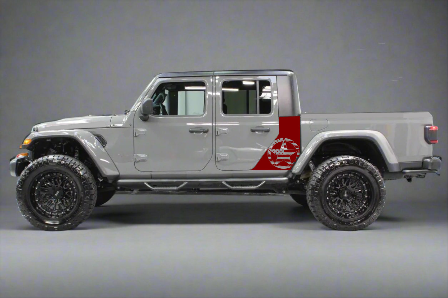 Military Star American Flag Jeep Gladiator Graphics