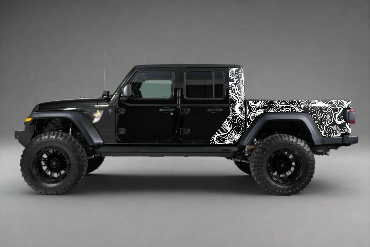 Topographic Map Topo Decals for Jeep Gladiator