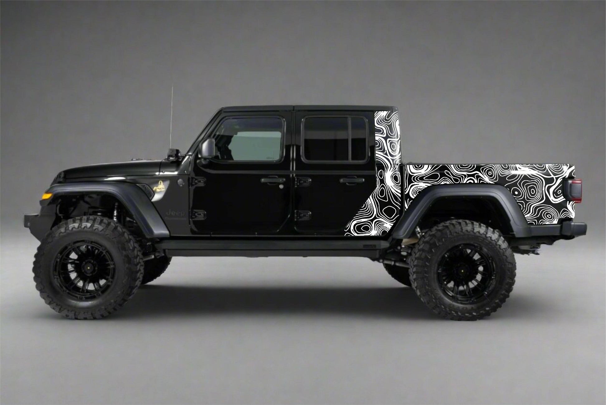 Topographic Map Topo Decals for Jeep Gladiator