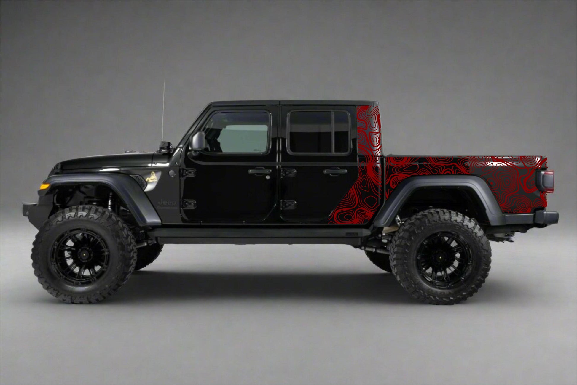 Topographic Map Topo Decals for Jeep Gladiator