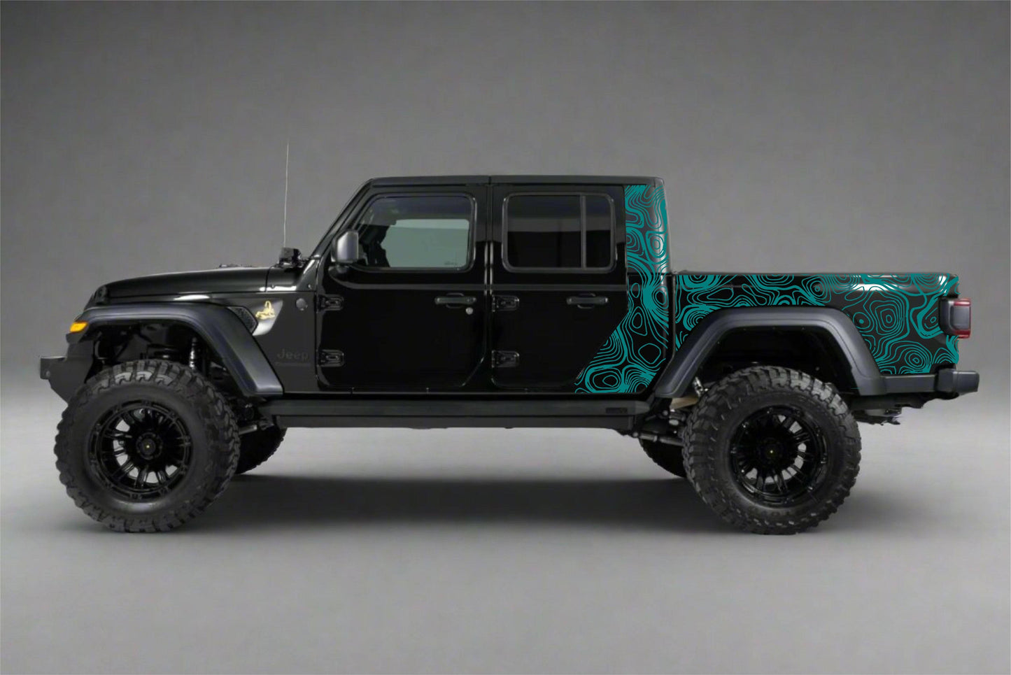 Topographic Map Topo Decals for Jeep Gladiator