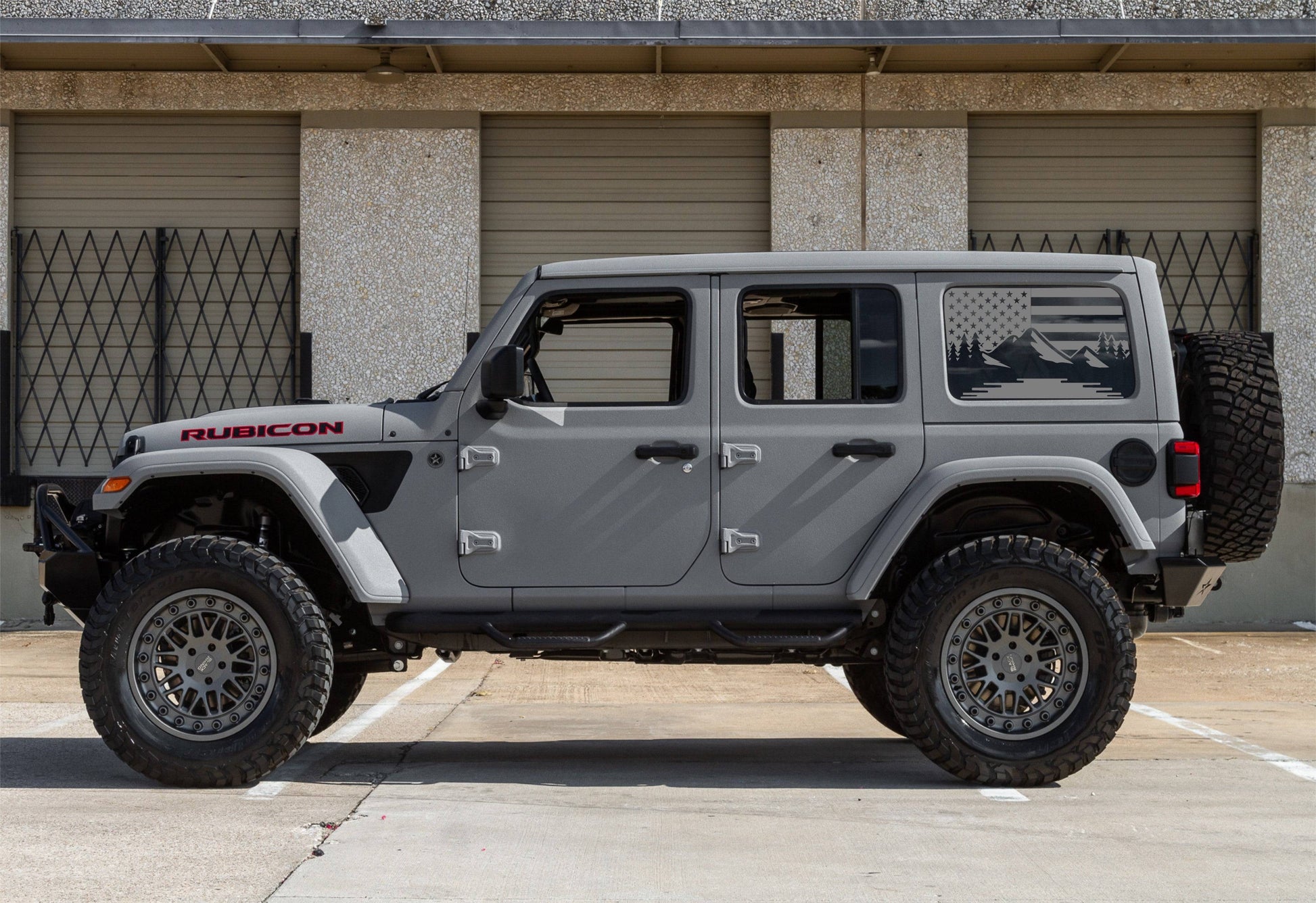 American Flag Decals for Jeep Wrangler JL, JK (4-Door/2-Door) Rear Side Windows