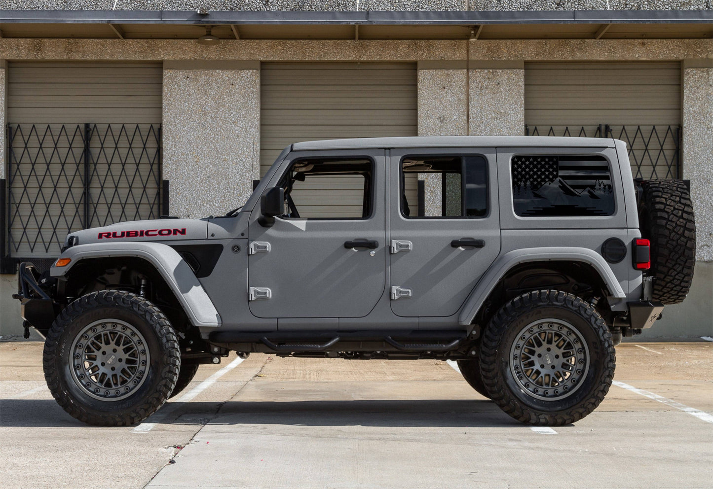 American Flag Decals for Jeep Wrangler JL, JK (4-Door/2-Door) Rear Side Windows