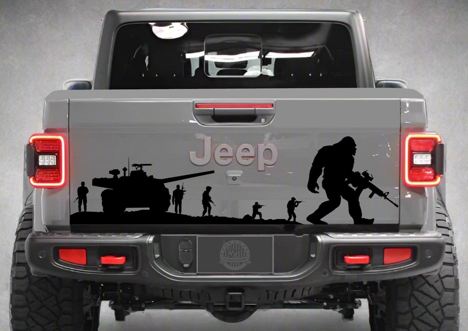 Military Soldiers Sasquatch Decal