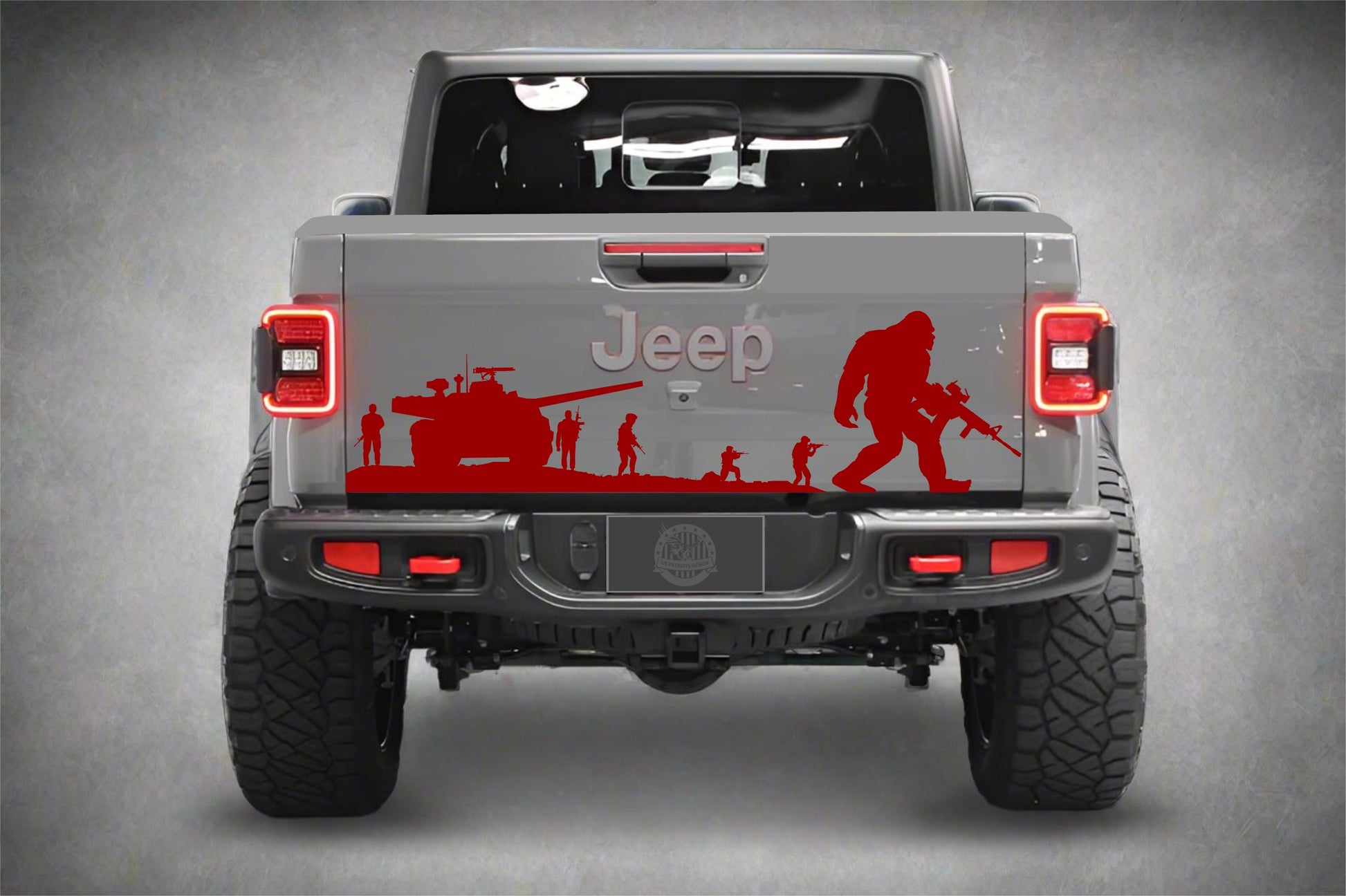 Military Soldiers Sasquatch Decal