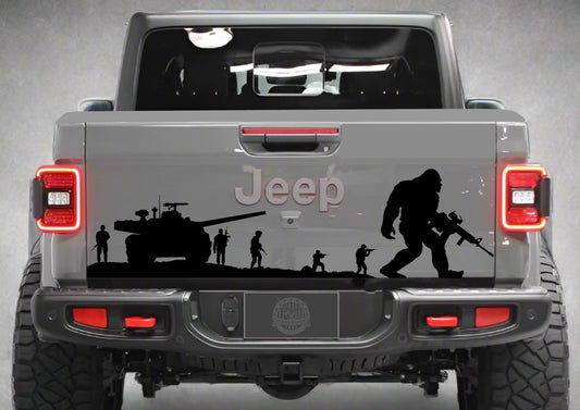 Military Soldiers Sasquatch Decal