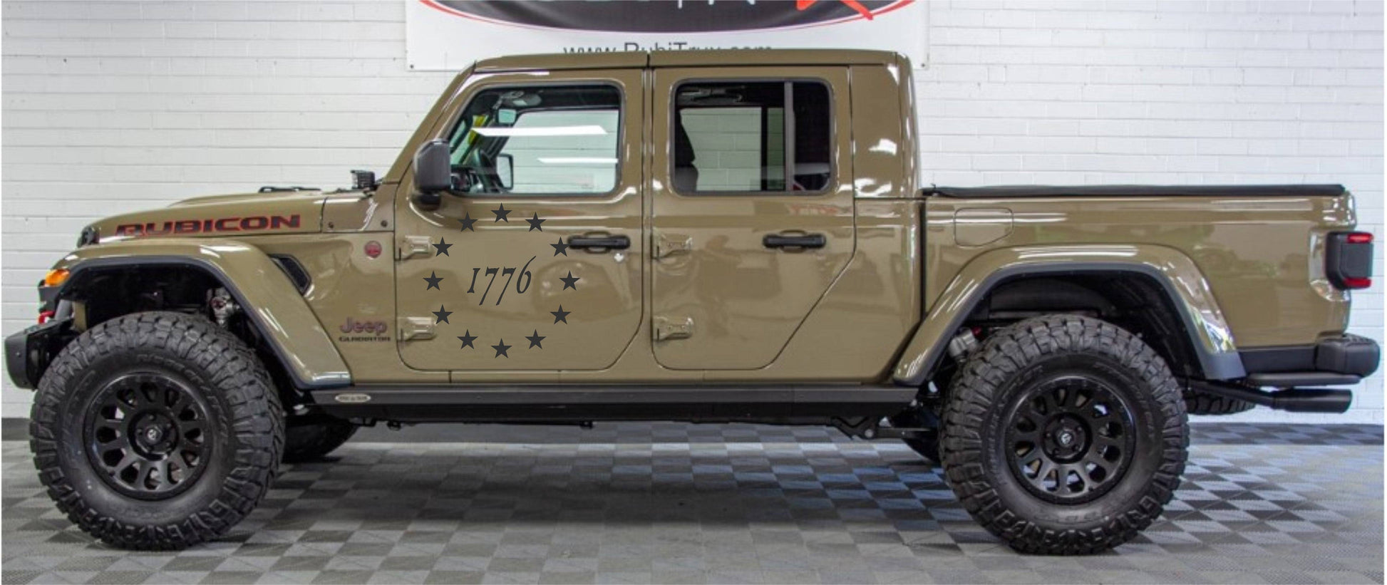 1776 United States Declaration of Independence Decal Stickers Patriotic Decals For Jeeps, Trucks, SUVs, Cars Side Doors (UNIVERSAL)