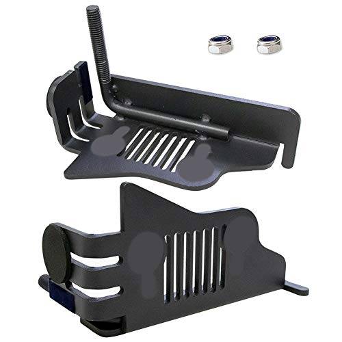 Set of Black Exterior Door Hinge Front Foot Peg Rest Pedal for Jeep Wrangler TJ 1997-2006