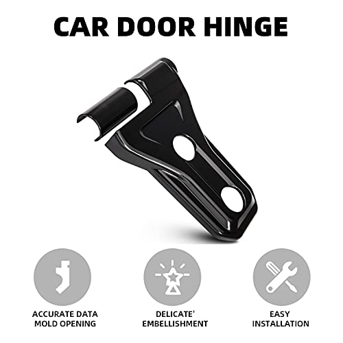 8pc Door Hinge Trim Cover Exterior Accessories Fit for 2018 2019 2020 2021 Jeep Wrangler JL & Unlimited