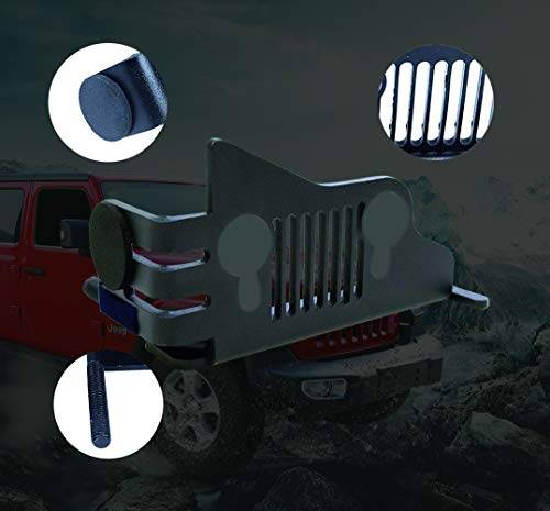 Set of Black Exterior Door Hinge Front Foot Peg Rest Pedal for Jeep Wrangler TJ 1997-2006