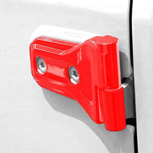 8pc Door Hinge Trim Cover Exterior Accessories Fit for 2018 2019 2020 2021 Jeep Wrangler JL & Unlimited