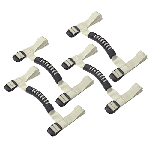 4 x Roll Bar Grab Handles Grip Handle Red Holder Compatible with Jeep Wrangler Accessory 1987-2021 YJ TJ LJ JK JL Sports Sahara Freedom Rubicon X & Unlimited