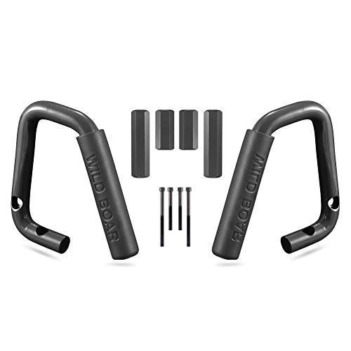 Front Grab Handle Grab Bar Compatible with Jeep Wrangler JK Rubicon Sahara Sport 2007-2017 2/4 Door Solid Steel 2 Pieces
