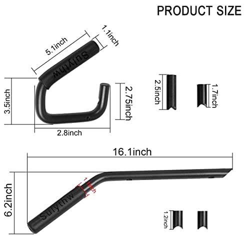Grab Handles for Jeep Wrangler JK 2007-2018 (2 & 4 Doors) Aluminum Front & Rear Grab Bar - Black