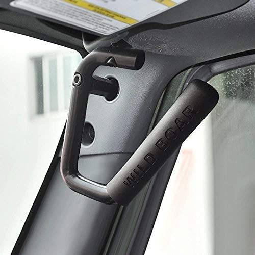 Front Grab Handle Grab Bar Compatible with Jeep Wrangler JK Rubicon Sahara Sport 2007-2017 2/4 Door Solid Steel 2 Pieces