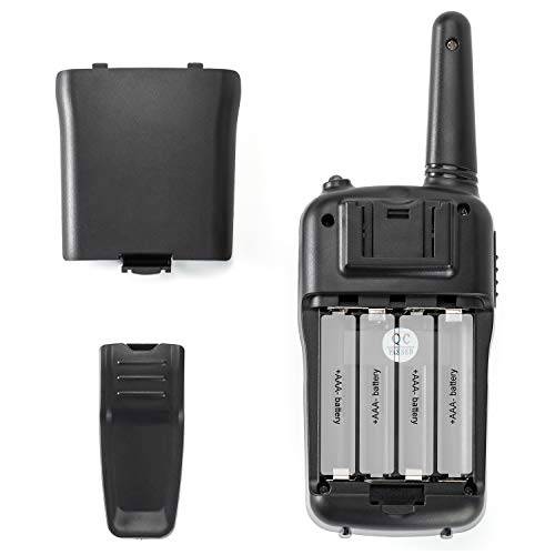 Walkie Talkies RV-7 with 22 FRS Channels, Rivins Walkie Talkies Long Range for Adults with LED Flashlight VOX Scan LCD Display, Handheld Walkie Talkie for Hiking Camping Trip (Orange 4 Pack)