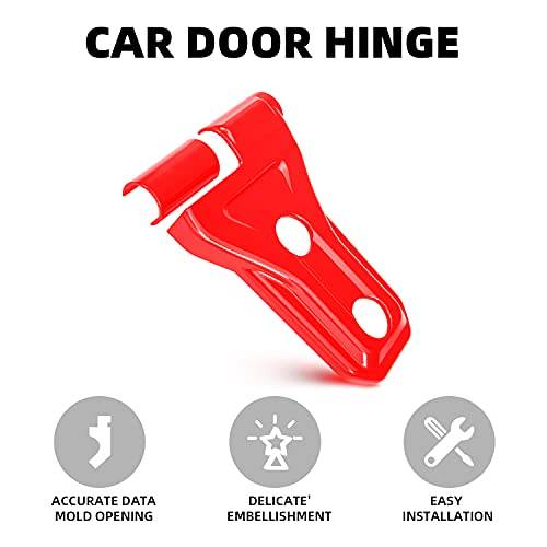 8pc Door Hinge Trim Cover Exterior Accessories Fit for 2018 2019 2020 2021 Jeep Wrangler JL & Unlimited