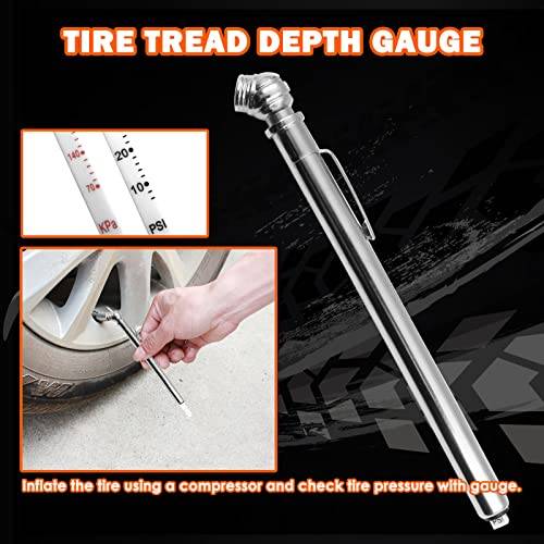 Tire Repair Kit, 37 Pcs Heavy Duty Tire Plug Kit, Universal Tire Repair Tools with Plugs to Fix Punctures and Plug Flats for Cars, Trucks, RV, SUV, ATV