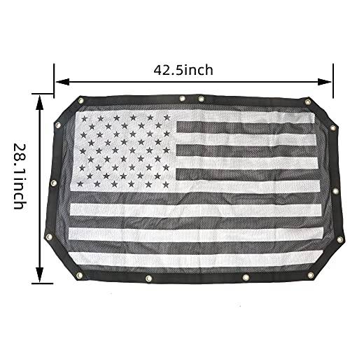 Polyester Mesh Sun Shade Top Cover for Jeep Wrangler JK Sahara Rubicon 2 Doors 2007-2017