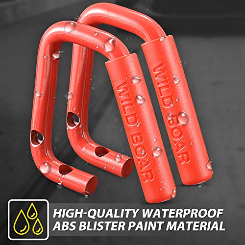 Front Grab Handle Grab Bar Compatible with Jeep Wrangler JK Rubicon Sahara Sport 2007-2017 2/4 Door Solid Steel 2 Pieces