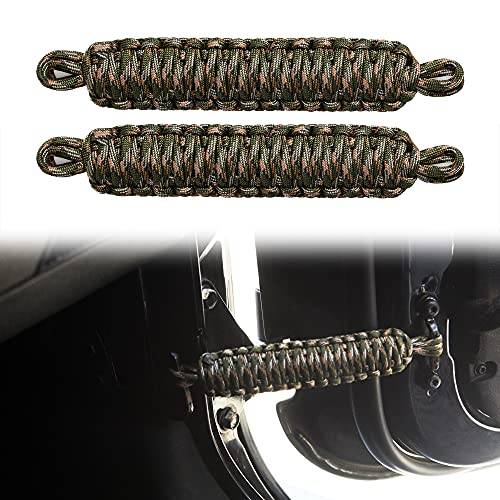 Door Strap for Jeep,Door Limiting Straps 550 Pound Strength Durable Swing Limiter for 1996-2019 Jeep Wrangler CJ YJ TJ JK JKU JL, 2PCS (olive drab)
