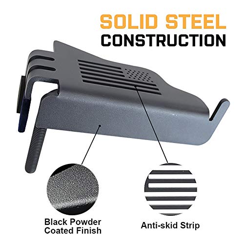 Set of Black Exterior Door Hinge Front Foot Peg Rest Pedal for Jeep Wrangler TJ 1997-2006