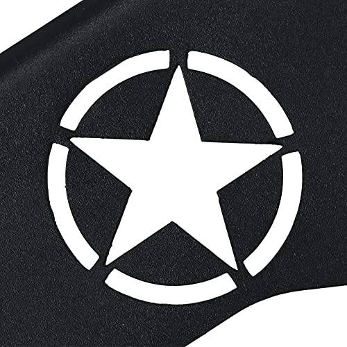 Set of Black Exterior Door Hinge Front Foot Peg Rest Pedal for Jeep Wrangler TJ 1997-2006