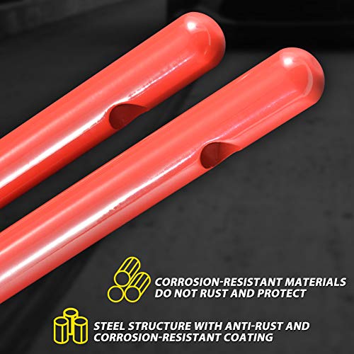 Front Grab Handle Grab Bar Compatible with Jeep Wrangler JK Rubicon Sahara Sport 2007-2017 2/4 Door Solid Steel 2 Pieces
