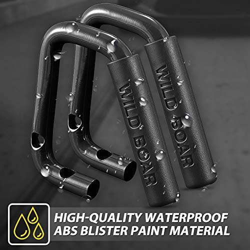 Front Grab Handle Grab Bar Compatible with Jeep Wrangler JK Rubicon Sahara Sport 2007-2017 2/4 Door Solid Steel 2 Pieces