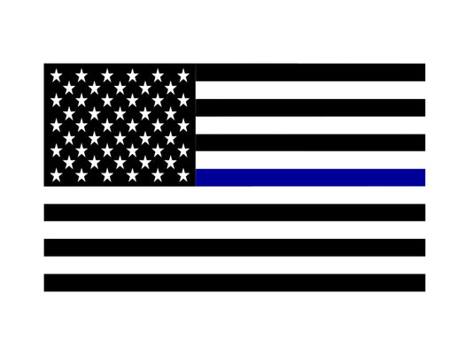 SET OF AMERICAN FLAG " BLUE LIVES MATTER" VINYL DECALS FOR CARS, JEEPS, TRUCKS, WINDOWS...