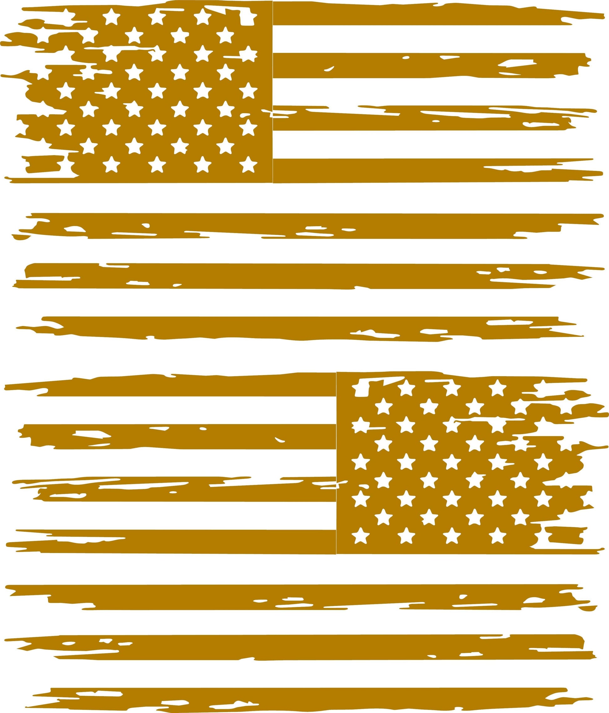 Distressed American Flag Decal Stickers: Patriotic Decals for Trucks, Jeeps, Cars, SUVs | Various Sizes Available