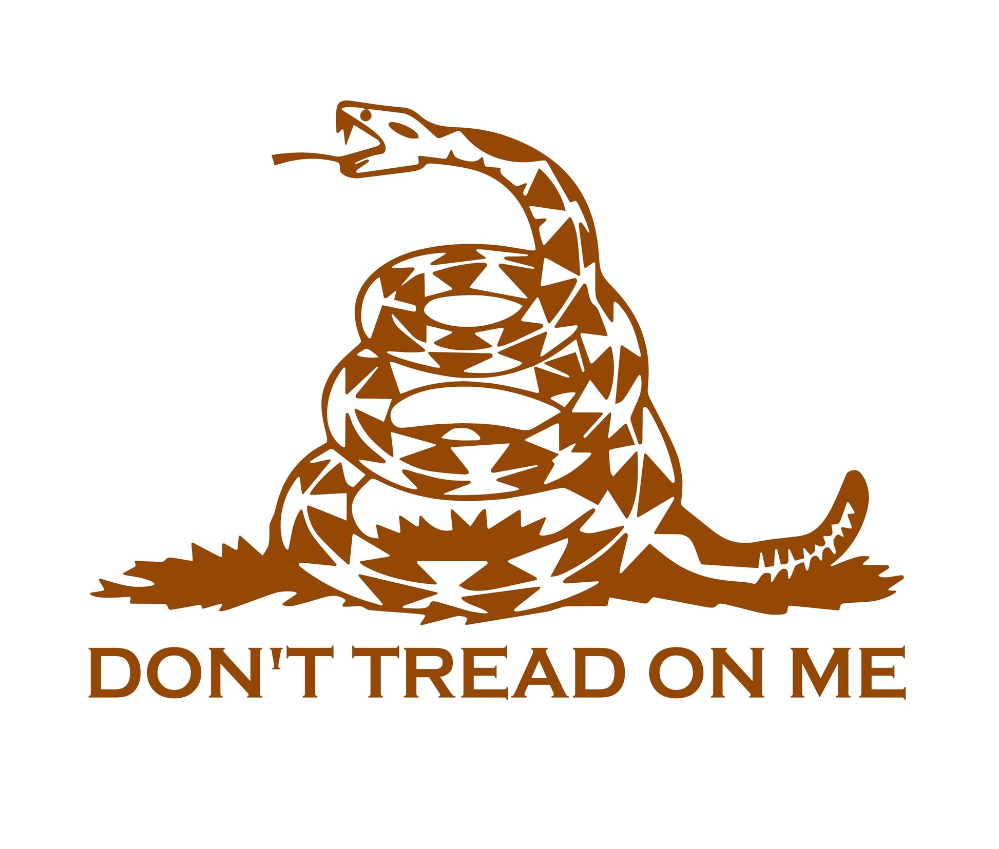 DON'T TREAD ON ME" GADSDEN FLAG RATTLESNAKE SYMBOL OF FREEDOM VINYL DECAL