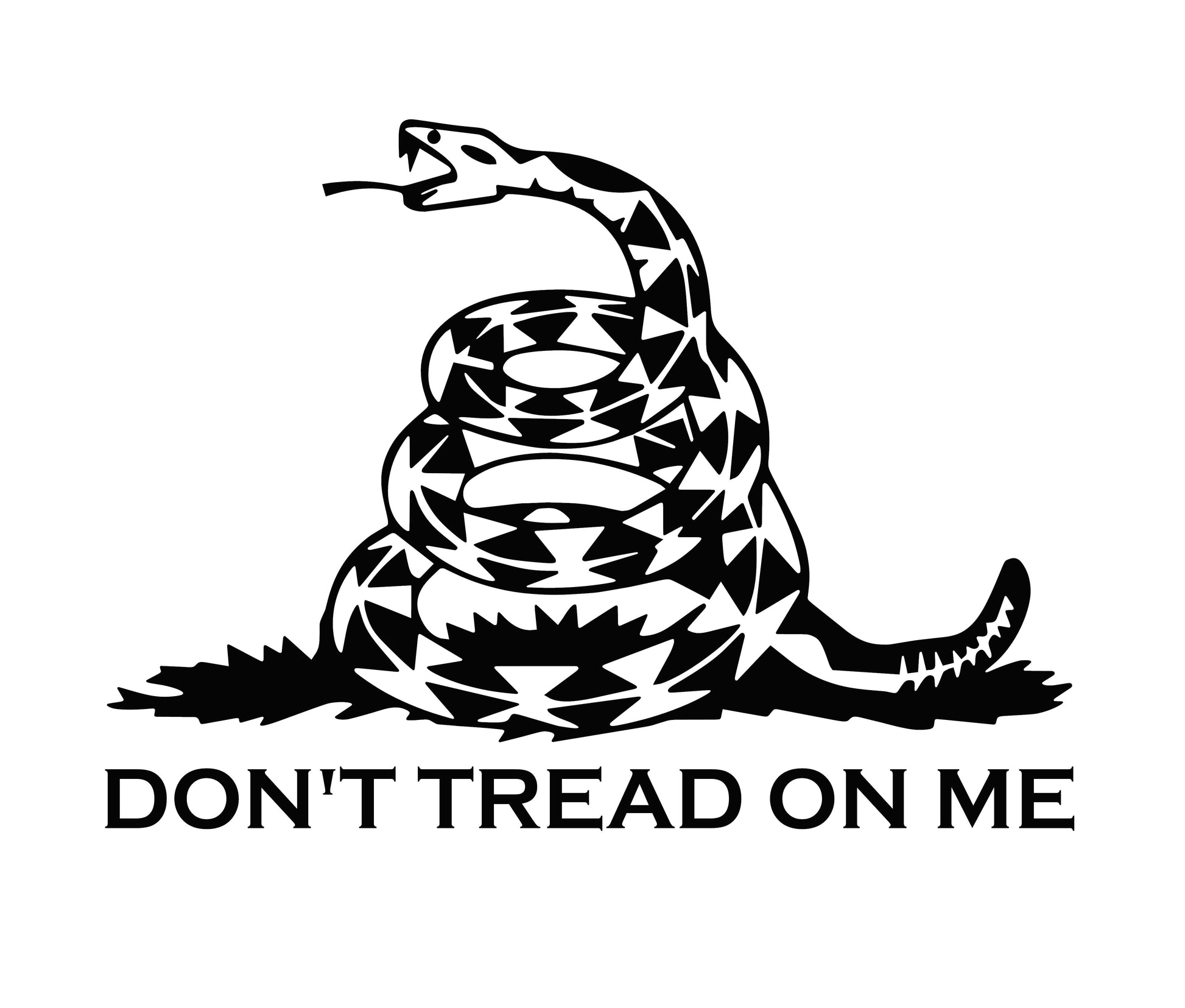 DON'T TREAD ON ME" GADSDEN FLAG RATTLESNAKE SYMBOL OF FREEDOM VINYL DECAL