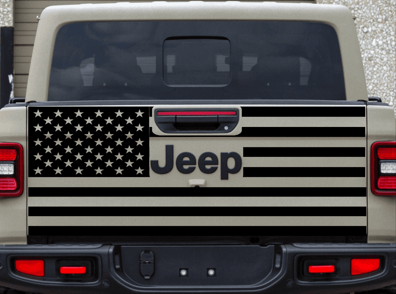 Jeep Gladiator Decal | Tailgate American Flag Stickers