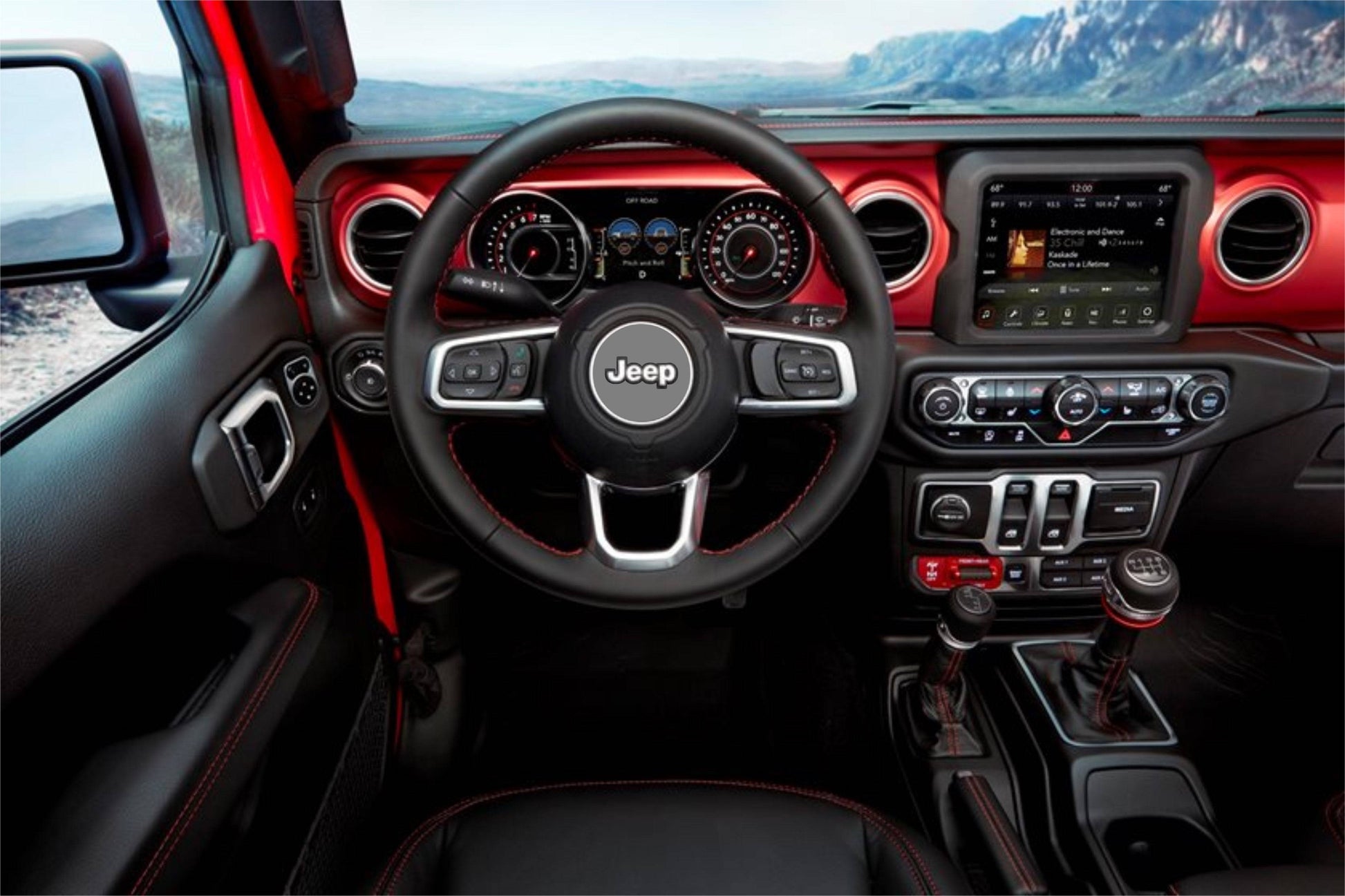 VINYL DECAL FOR JEEP WRANGLER JL (2018-2022) & JEEP GLADIATOR (2019-2022) STEERING WHEEL