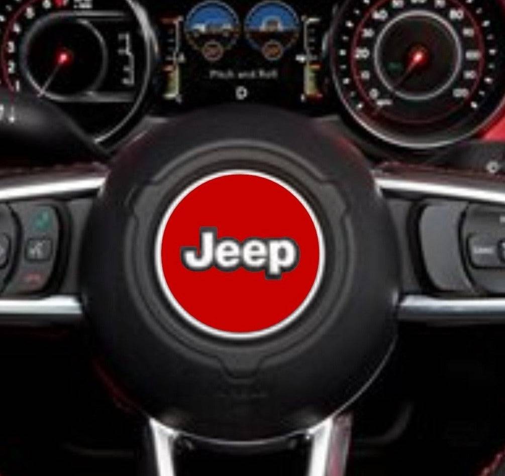 VINYL DECAL FOR JEEP WRANGLER JL (2018-2022) & JEEP GLADIATOR (2019-2022) STEERING WHEEL
