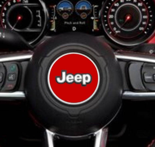 VINYL DECAL FOR JEEP WRANGLER JL (2018-2022) & JEEP GLADIATOR (2019-2022) STEERING WHEEL