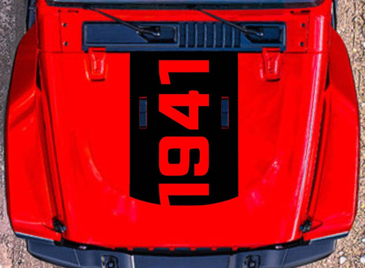 Jeep Wrangler JL, JK 1941 Hood Decal Sticker
