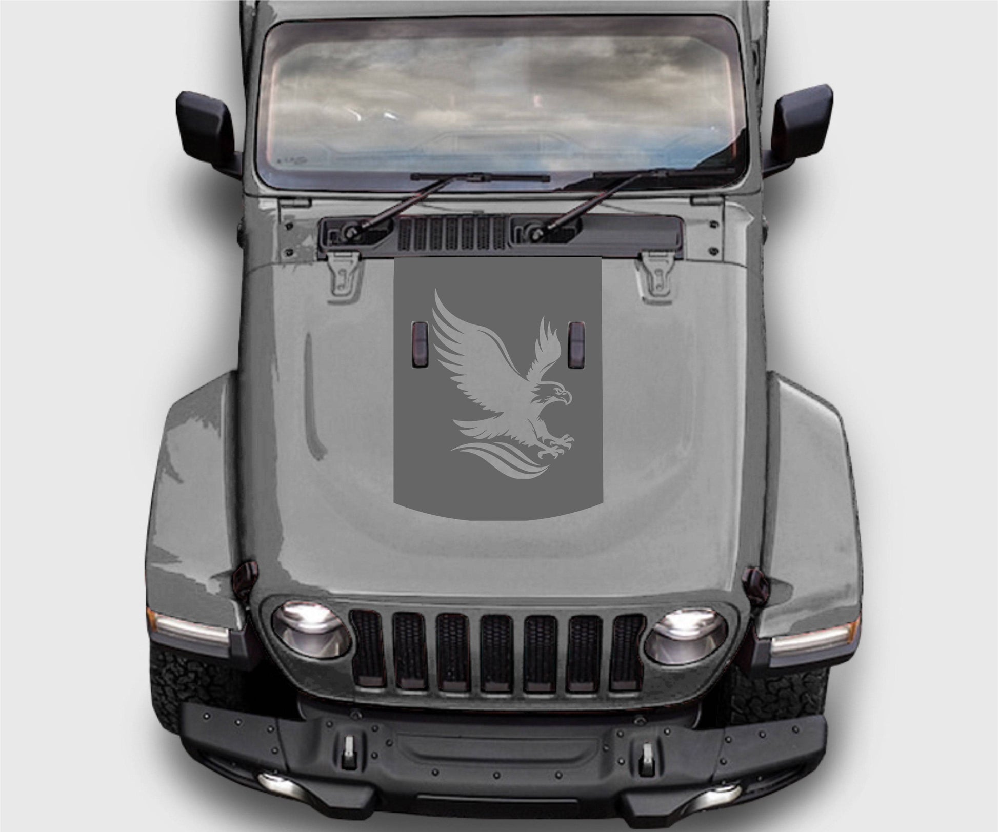 Jeep Wrangler JL Gladiator American Eagle Hood Decal Sticker