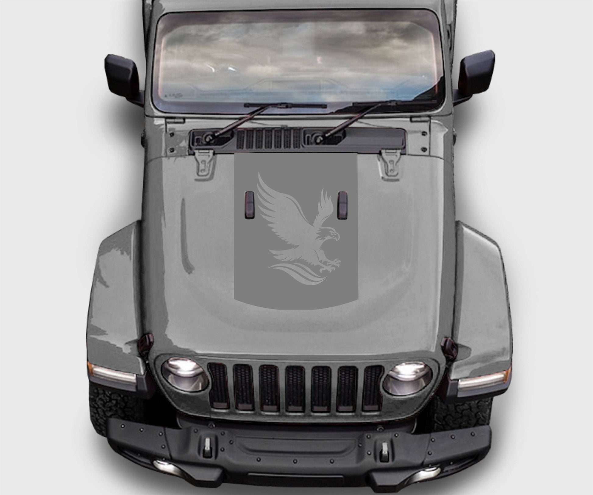 Jeep Wrangler JL Gladiator American Eagle Hood Decal Sticker